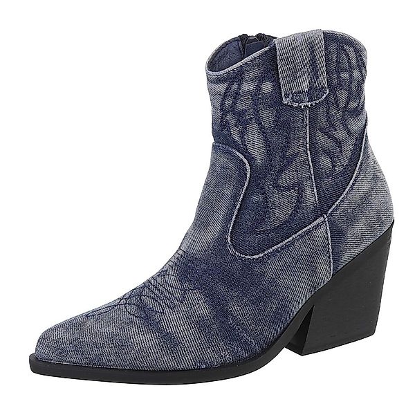 Ital-Design Damen Cowboyboots Western Westernstiefelette (88671885) günstig online kaufen