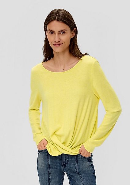s.Oliver Langarmshirt T-Shirt Longsleeve mit Wickeldetail günstig online kaufen