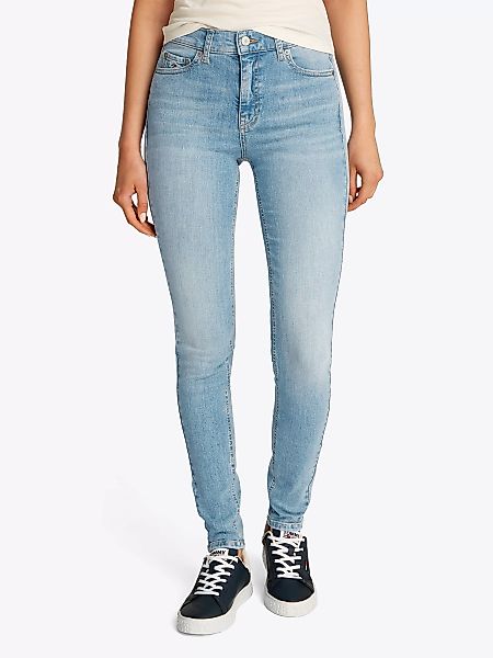 Tommy Jeans Skinny-fit-Jeans "NORA MR SKNY AH1280", mit Logo-Badge günstig online kaufen