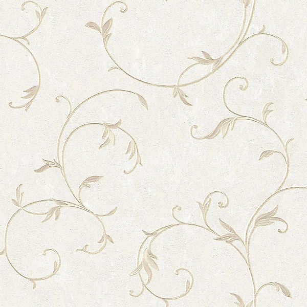 PROFHOME 304182-GU Barock Tapete Floral Matt Beige Bronze Creme 0,53 m x 10 günstig online kaufen