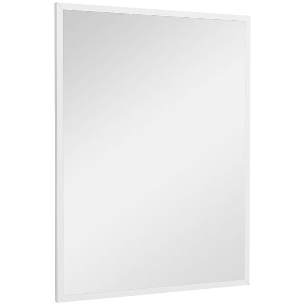 HOMCOM Rechteckiger Wandspiegel 60 x 80 cm, MDF-Rahmen, ideal für Badezimme günstig online kaufen