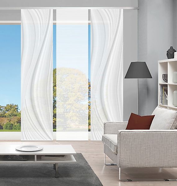 Vision S Schiebegardine "LAURINA 3er SET" Paneelwagen 3 Stk. tlg. Schiebevo günstig online kaufen