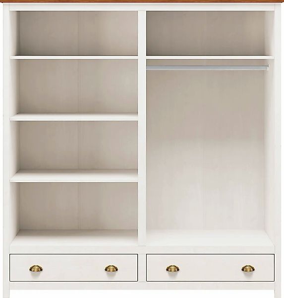 Möbilia Kleiderschrank "Salgen" im Landhaus-Stil günstig online kaufen