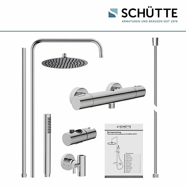 Schütte Brausegarnitur "AQUADUCT", höhenverstellbar 80-120 cm, Antikalk, wa günstig online kaufen