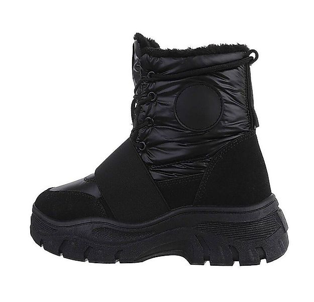 Ital-Design Damen Snowboots Freizeit Snowboots (77486159) Flach Plateaustie günstig online kaufen