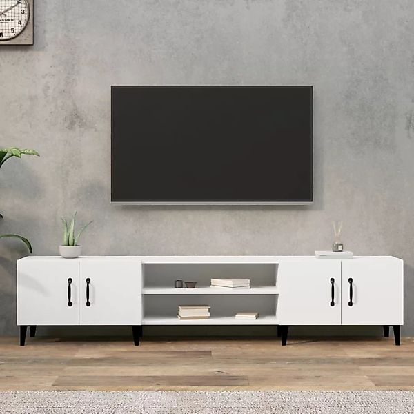 Vidaxl Tv-schrank Weiß 180x31,5x40 Cm Holzwerkstoff günstig online kaufen