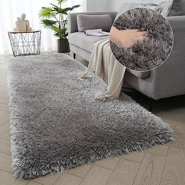 my home Hochflor-Läufer Micro exclusiv Teppich, günstig online kaufen