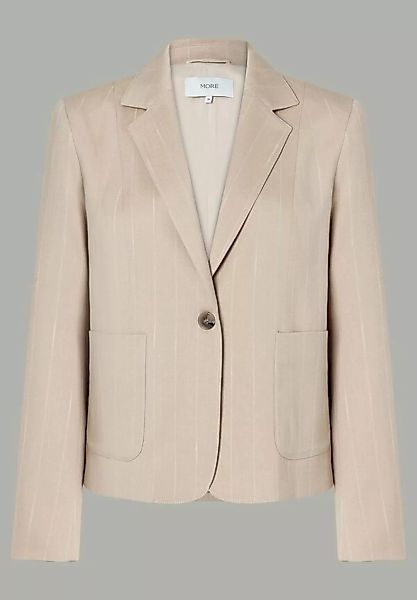 Nadelstreifen Blazer, beige, MORE günstig online kaufen