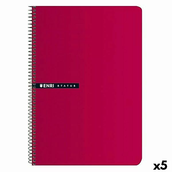 Notizbuch Enri 70 Gr Rot (5 Stück) günstig online kaufen