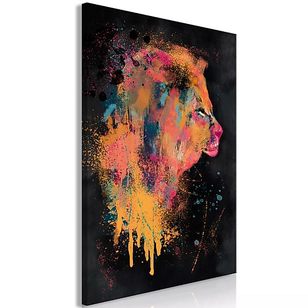 artgeist Wandbild Lion Humors (1 Part) Vertical mehrfarbig Gr. 40 x 60 günstig online kaufen