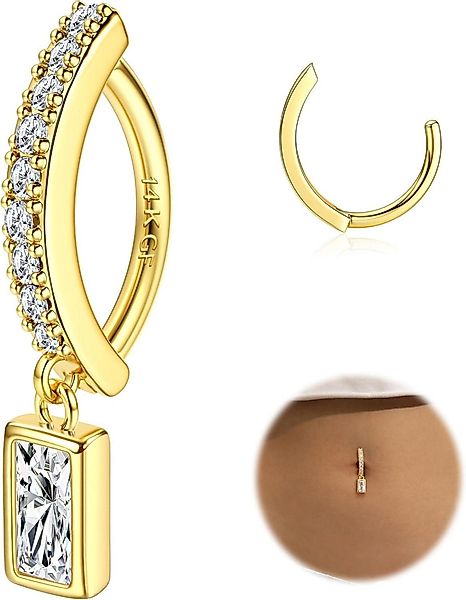 LuxusKollektion Bauchnabelpiercing Bauchnabelpiercing Gold Chirurgenstahl Z günstig online kaufen