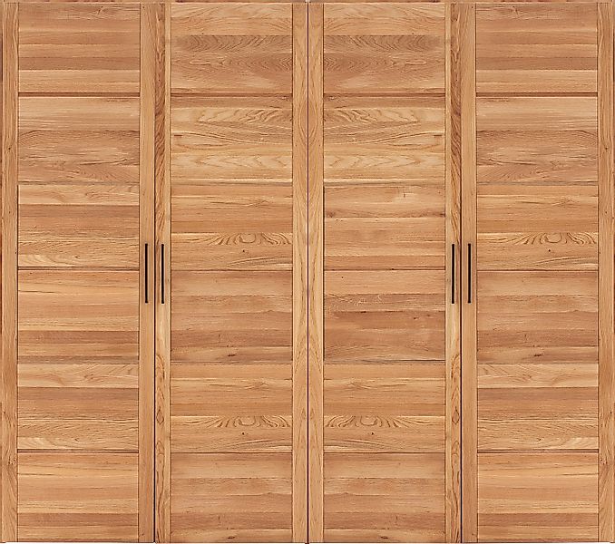 Home affaire Kleiderschrank "Chamara" aus massivem Eichenholz, in unterschi günstig online kaufen