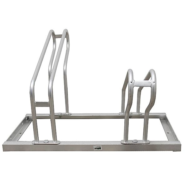 TRUTZHOLM Fahrradständer für 8 Fahrräder Höhenversetzt 280x45 cm Stahl günstig online kaufen