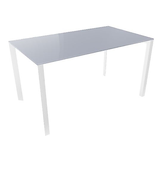 Profilo Konferenztisch 80x140 cm Compactop-Platte Perlgrau günstig online kaufen