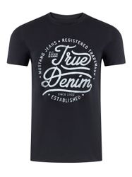 Mustang Herren T-Shirt Mehrfarbig Rundhals Regular Fit S bis 6XL günstig online kaufen