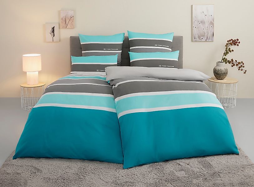 TOM TAILOR HOME Bettwäsche "Felix in Gr. 135x200 oder 155x220 cm" 3 tlg. mi günstig online kaufen