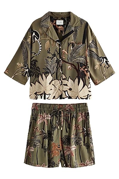 Next Pyjama Durchgeknöpfter kurzer Schlafanzug (2 günstig online kaufen