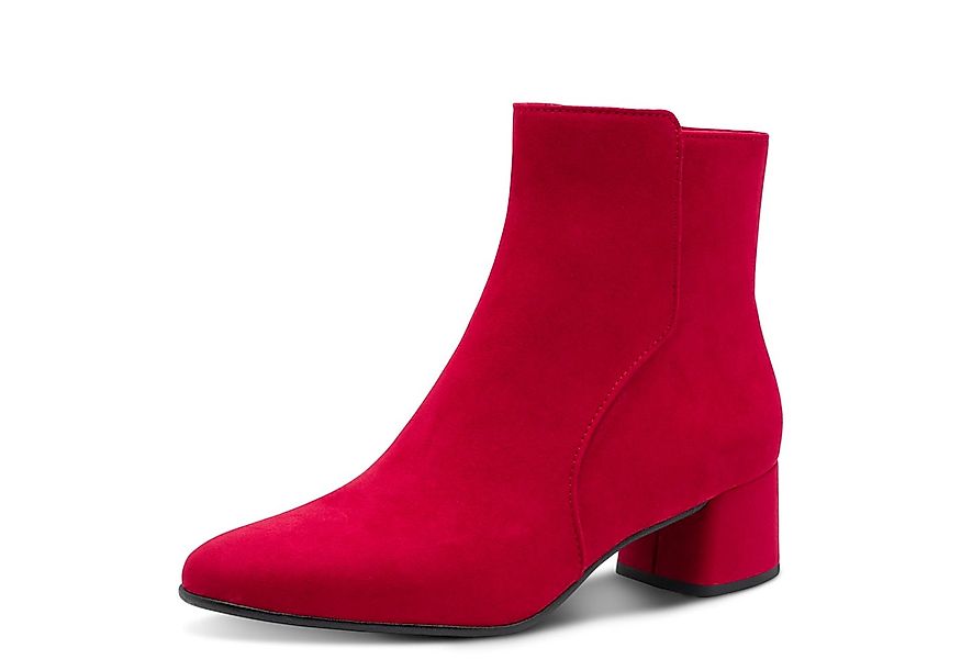 MARCO TOZZI Stiefelette, Blockabsatz, Businessschuh, Ankleboots mit Ziernäh günstig online kaufen