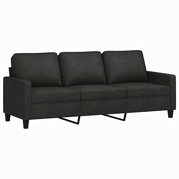 vidaXL Sofa 3-Sitzer-Sofa Hellgrau 180 cm Stoff günstig online kaufen