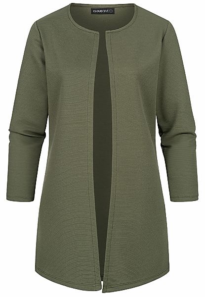 CLOUD 5IVE Strickjacke "CLOUD 5IVE Strickjacke offener ribbed Cardigan" 1 S günstig online kaufen