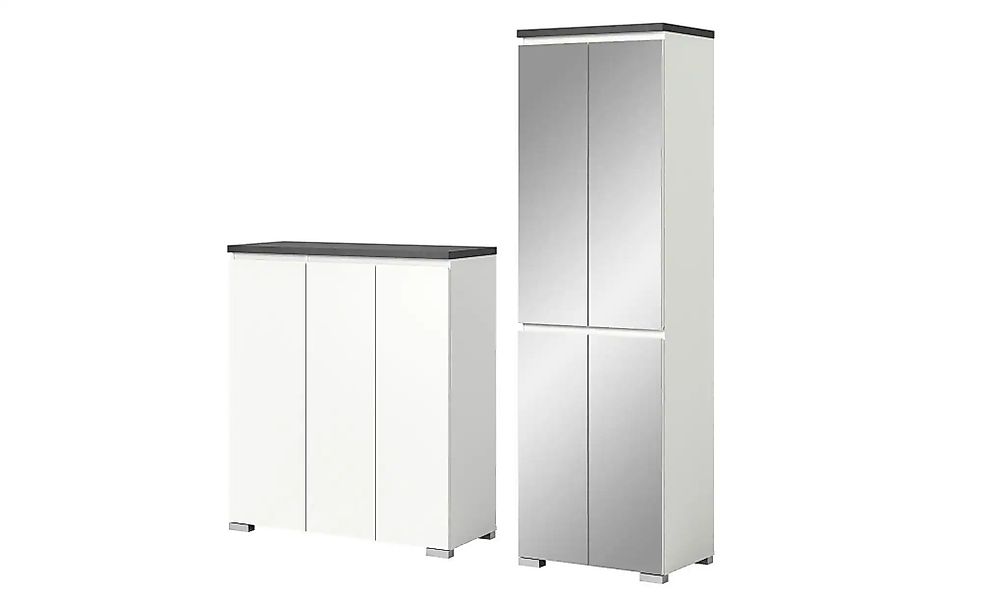 uno Schuhschrank-Set   ¦ weiß ¦ Maße (cm): B: 170 H: 194 Garderoben & Kleid günstig online kaufen