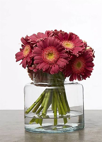 Blumenvase Glas Tischdekoration H 14 cm Modell 2 günstig online kaufen