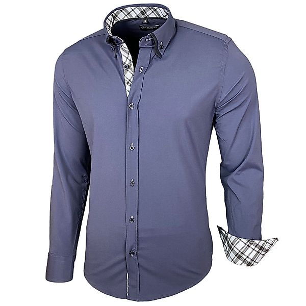 Baxboy Langarmhemd Baxboy Herren Hemd Kentkragen günstig online kaufen