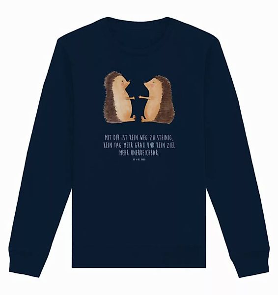 Mr. & Mrs. Panda Longpullover Größe L Igel Liebe - French Navy - Geschenk, günstig online kaufen