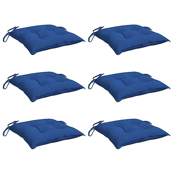 vidaXL Sitzauflage Stuhlkissen 6 Stk. Blau günstig online kaufen