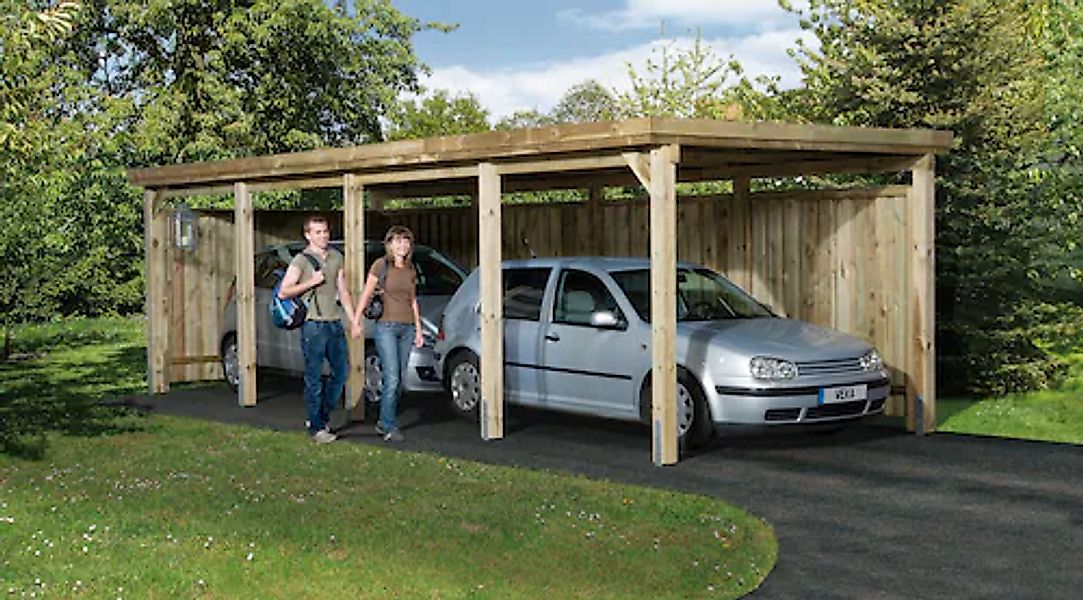 weka Einzelcarport »Gr. 3«, 270 cm, braun günstig online kaufen