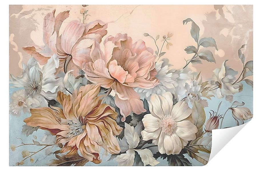 Wallarena Fototapete Blumen Pastelle Kunst Vlies Tapete Wohnzimmer Schlafzi günstig online kaufen