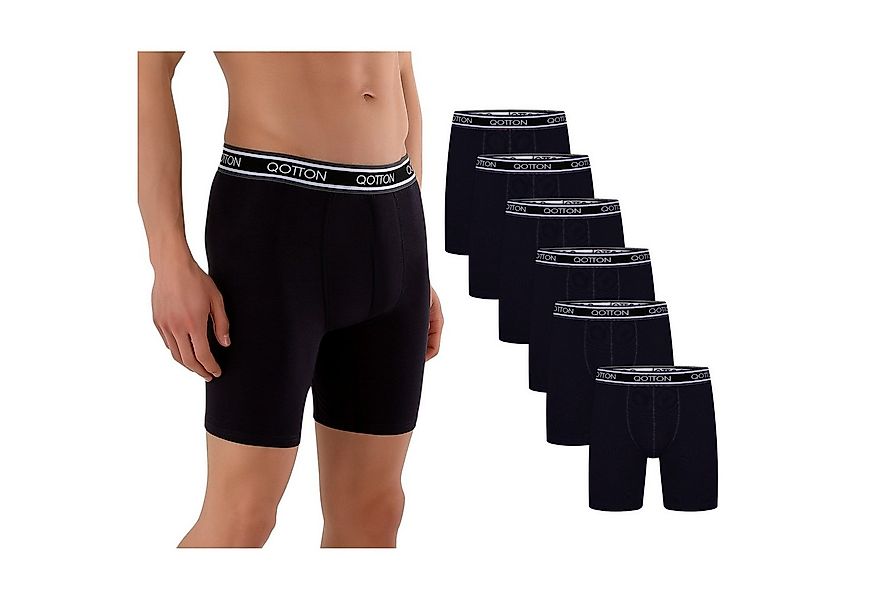 Qotton Boxershorts Langes Bein 6er Pack Baumwolle Boxershorts Unterwäsche H günstig online kaufen