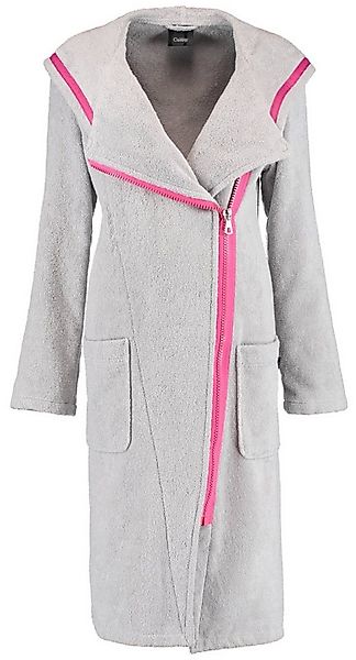 Cawö Damenbademantel 6116, Kurzform, Baumwolle, Kapuze, Reißverschluss, Zip günstig online kaufen