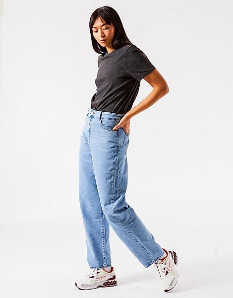 Dr Denim – Bella – Oversize-Mom-Jeans in heller Waschung-Blau günstig online kaufen