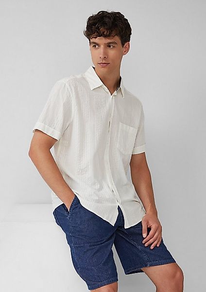 s.Oliver Kurzarmhemd Hemd Regular Fit: Strukturiertes Kurzarmhemd mit Kentk günstig online kaufen