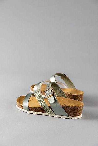 Aniston SHOES Keilpantolette, Sommerschuh, Strandschuh, Hausschuh, Glitter günstig online kaufen