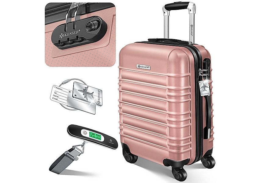 KESSER Hartschalen-Trolley Reisekoffer Handgepäck 55L Koffer Inkl. Kofferwa günstig online kaufen