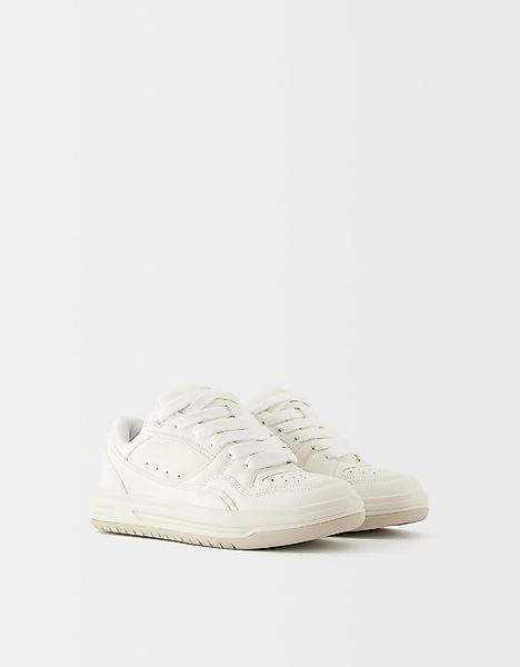 Bershka Sneaker Mit Mehreren Einsätzen Damen 37 Weiss günstig online kaufen