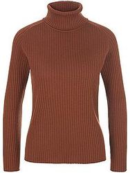 Rollkragen-Pullover aus 100% Schurwolle-Merino Peter Hahn braun günstig online kaufen