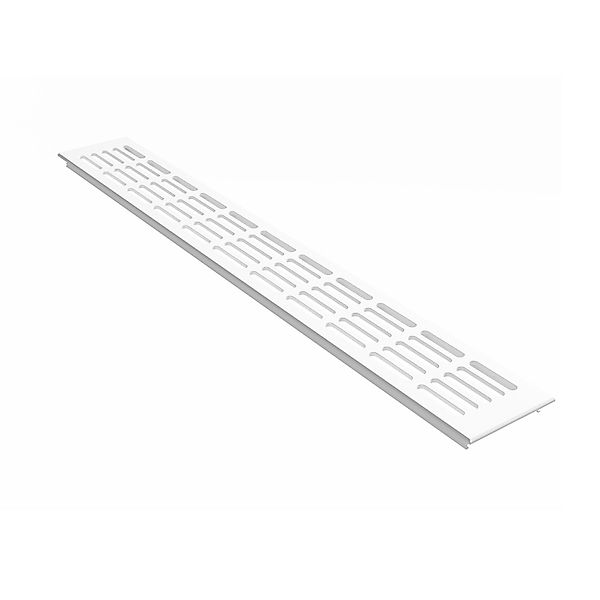 MS Beschläge Stegblech Gitter 80 x 400 mm Weiß RAL 9016 günstig online kaufen