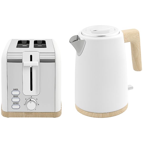 HOMCOM Wasserkocher Toaster Set 2200 W 1,7L Wasserkocher, 2 Scheiben Toaste günstig online kaufen