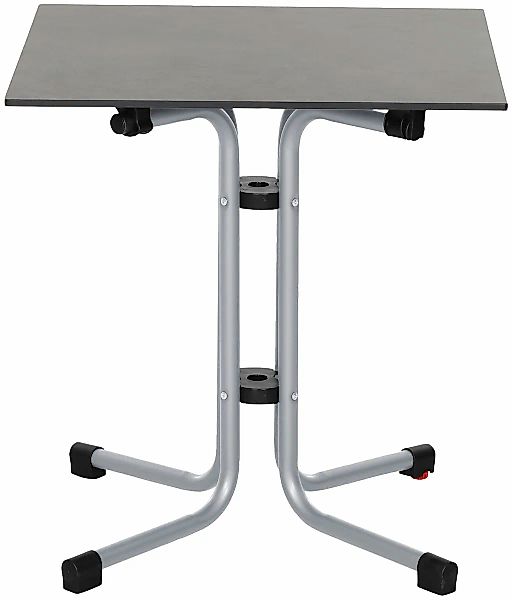Siena Garden Klapptisch Sola Quadratisch Anthrazit 65 cm x 65 cm günstig online kaufen