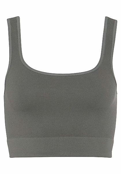 LASCANA Crop-Top, Seamless Top mit Rippstruktur günstig online kaufen