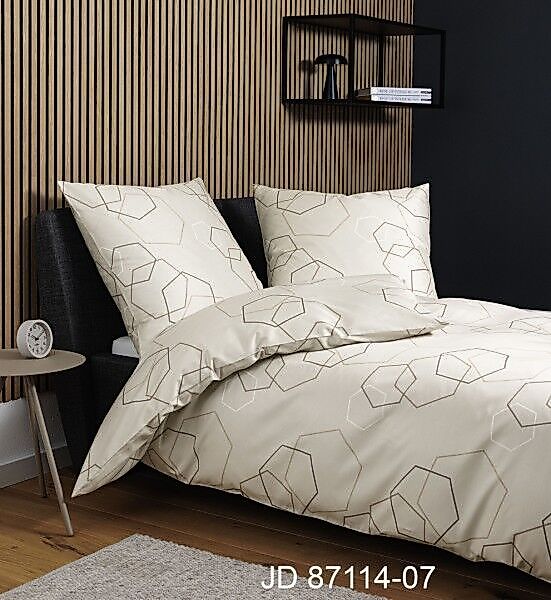 Janine Janine Mako-Satin Bettwäsche J. D. 87114 naturell Größe:  200x220 cm günstig online kaufen