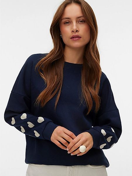 Vero Moda Sweatshirt VMKAROL BEA LS SWEAT BOX JRS GA mit Blumendruck günstig online kaufen