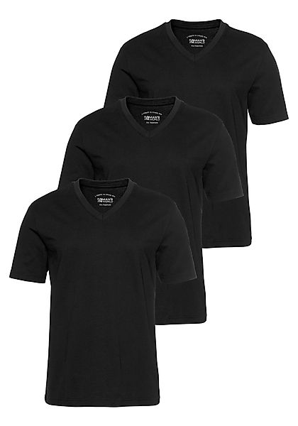 Man's World V-Shirt (Packung, 3-tlg., 3er-Pack) günstig online kaufen