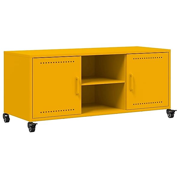 vidaXL TV-Schrank Senfgelb 100,5x39x43,5 cm Stahl 846665 günstig online kaufen