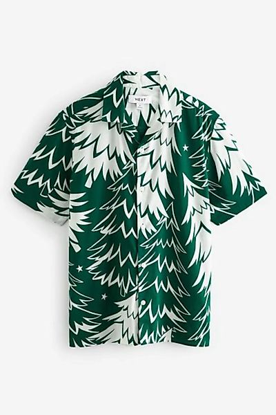 Next Langarmhemd Hemd mit Weihnachtsprint (1-tlg) günstig online kaufen