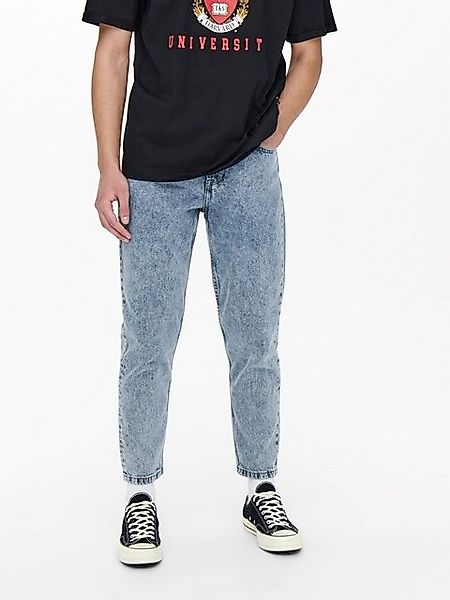 ONLY & SONS Regular-fit-Jeans Cropped Jeans Loose Fit Denim Straight Leg An günstig online kaufen