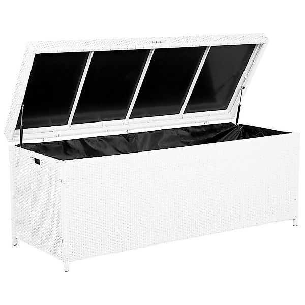 Beliani Truhe MODENA Weiss 63x158x66 günstig online kaufen